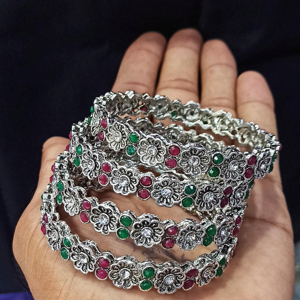 Pooja Bangles Oxidised Stylish Bangles Set