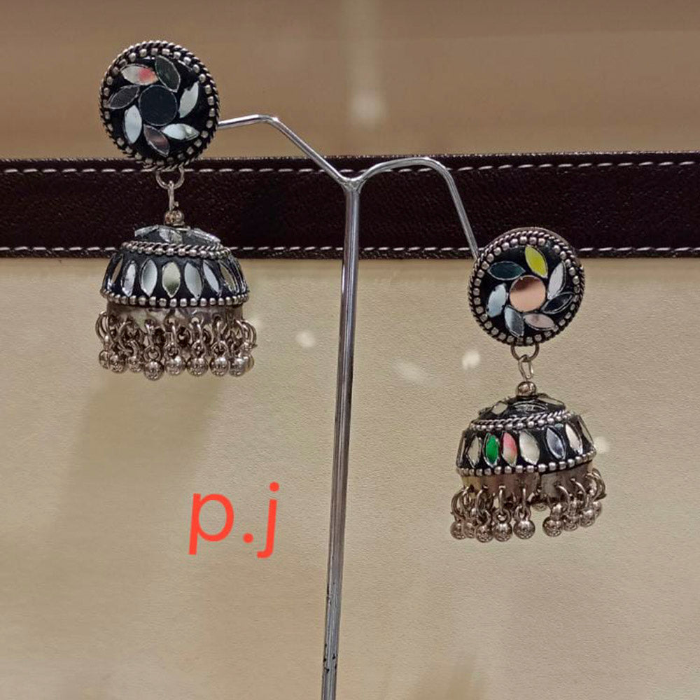 Pooja Bangles Oxidized Plated Dangler Earrings
