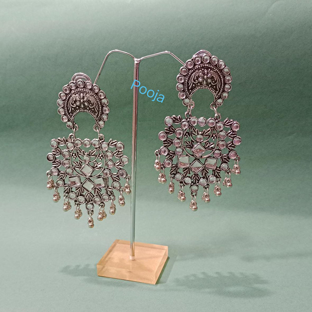 Pooja Bangles Oxidised Dangler Earrings