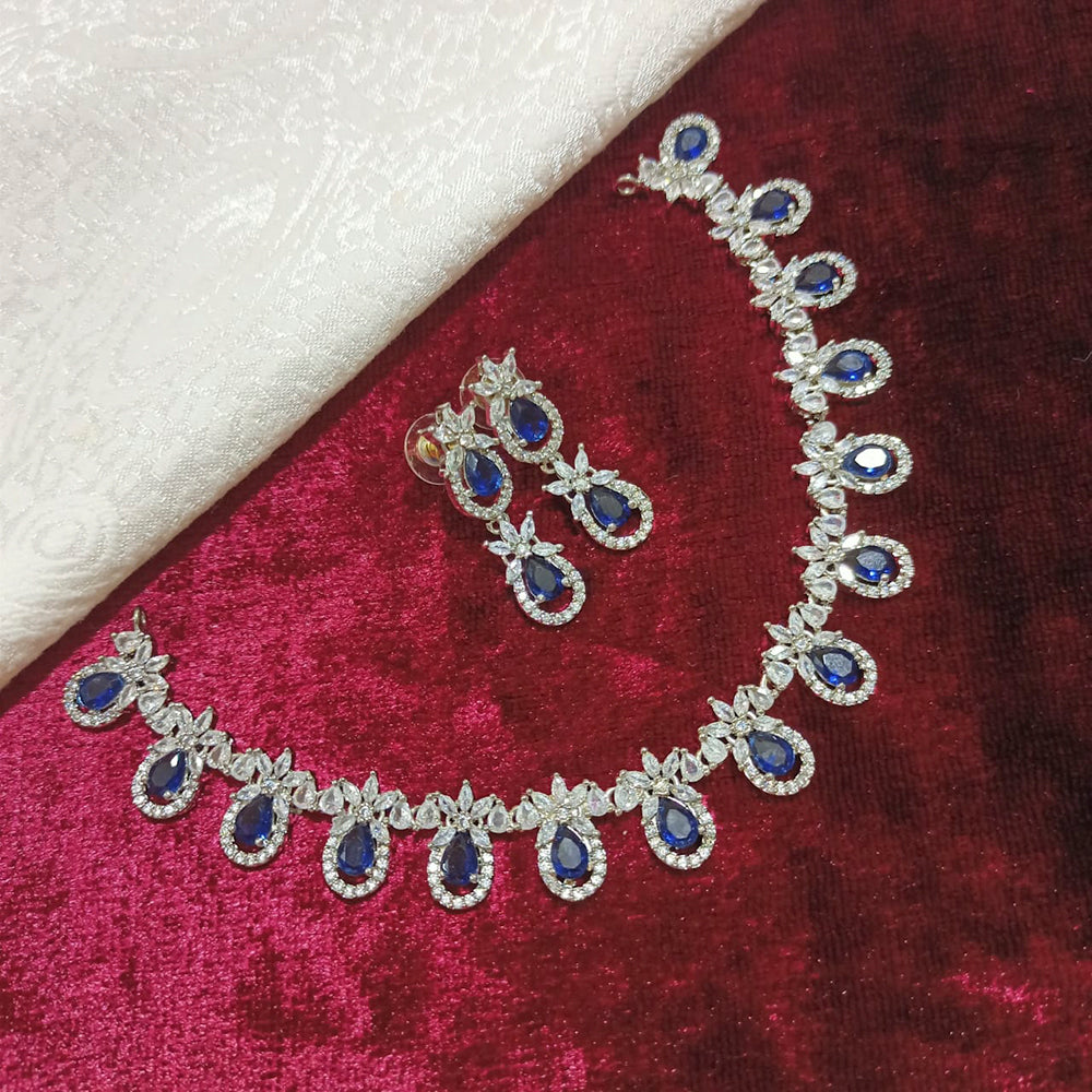 Pooja Bangles Gold Plated American Diamond Necklace Set