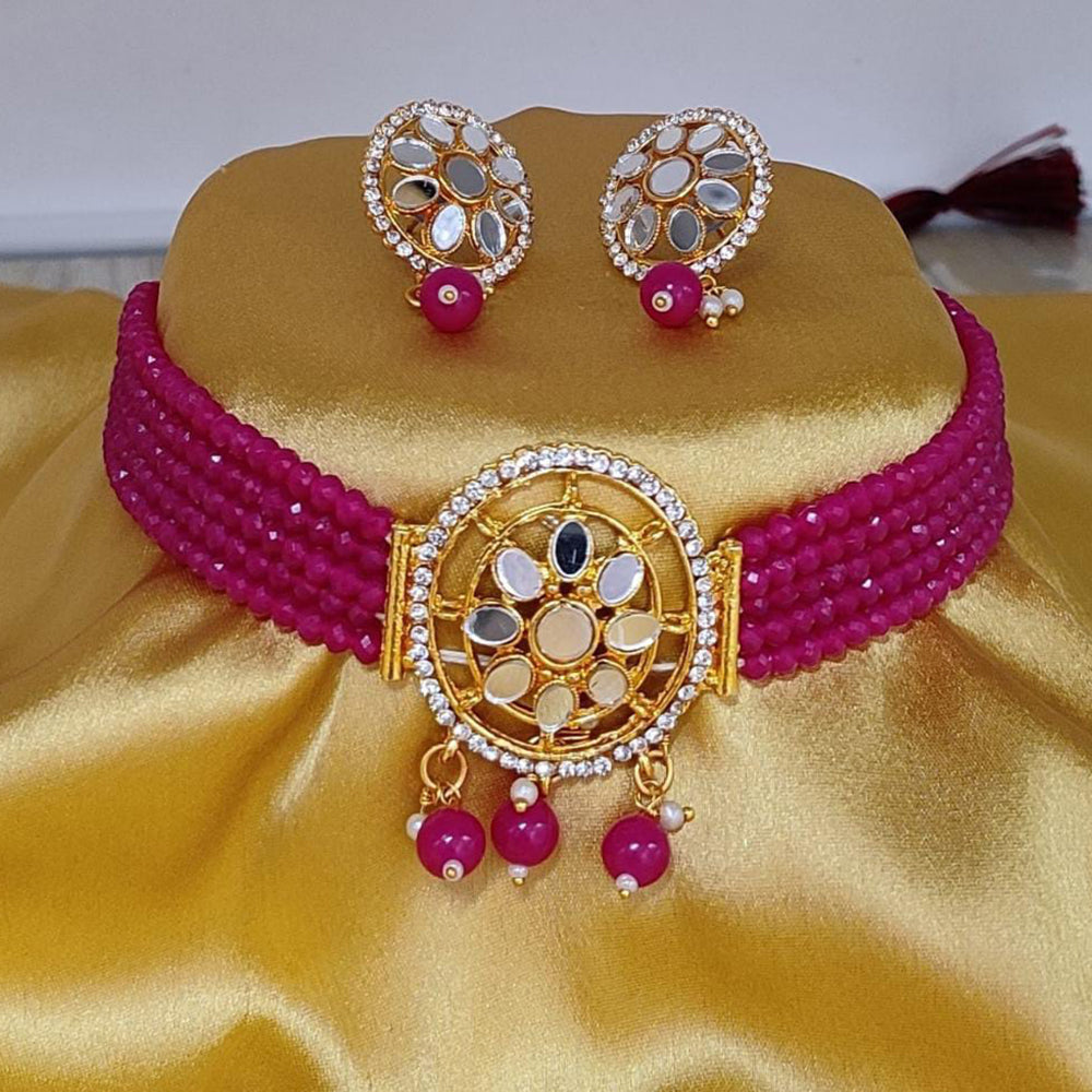 Pooja Bangles Mirror Choker Necklace Set – JewelEMarket