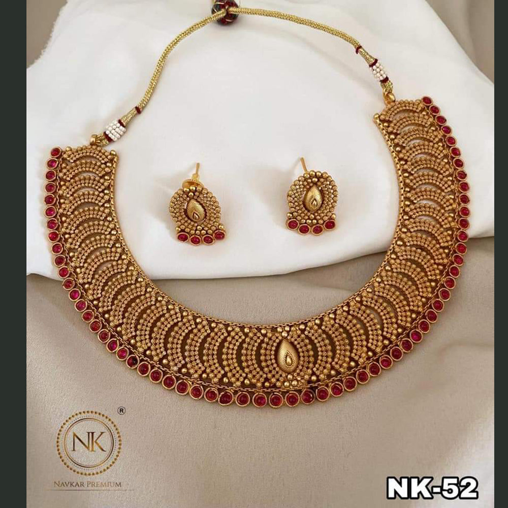 Pooja Bangles Gold Plated Necklace Set
