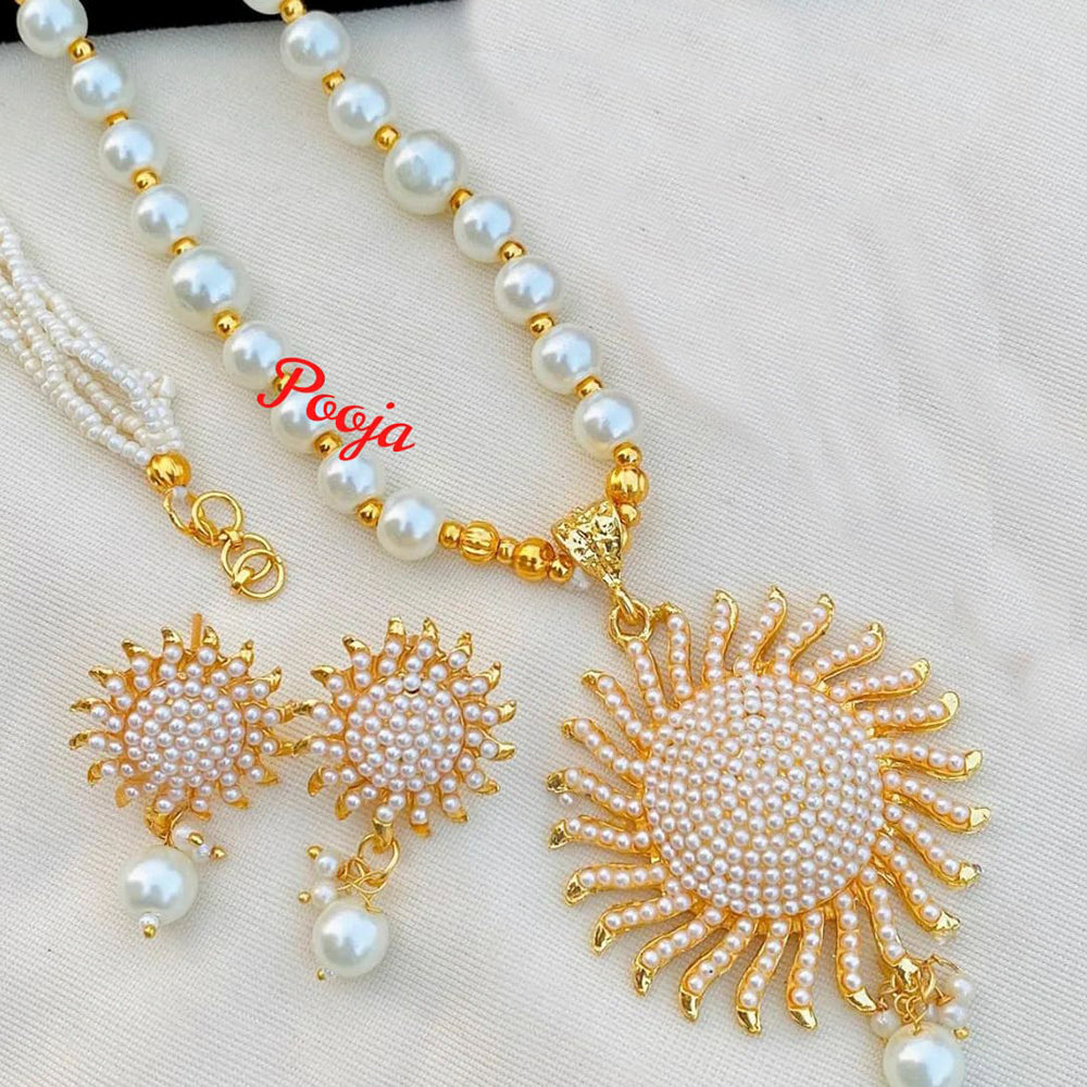 Pooja Bangles Austrian Stone Pearl Long Necklace Set
