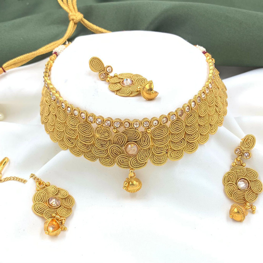 Pooja Bangles Gold Plated Designer Necklace Set