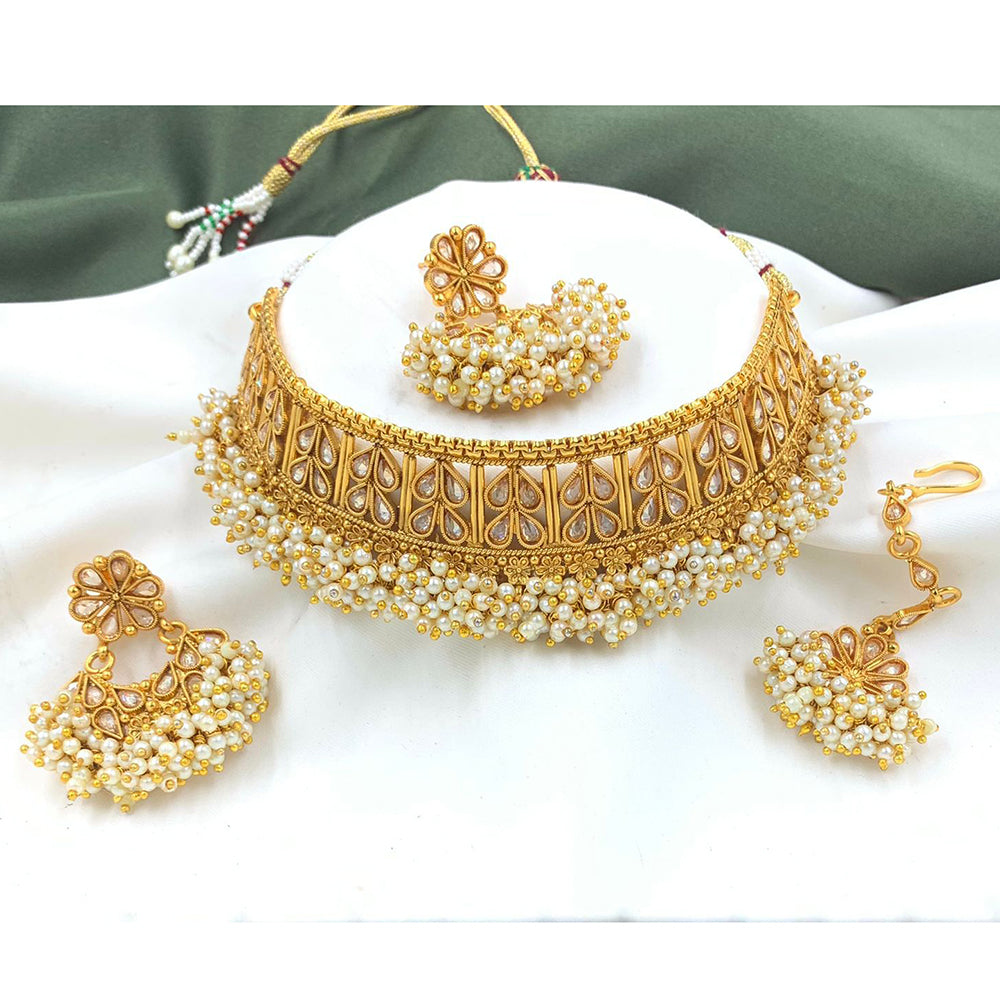 Pooja Bangles Gold Plated Designer Necklace Set