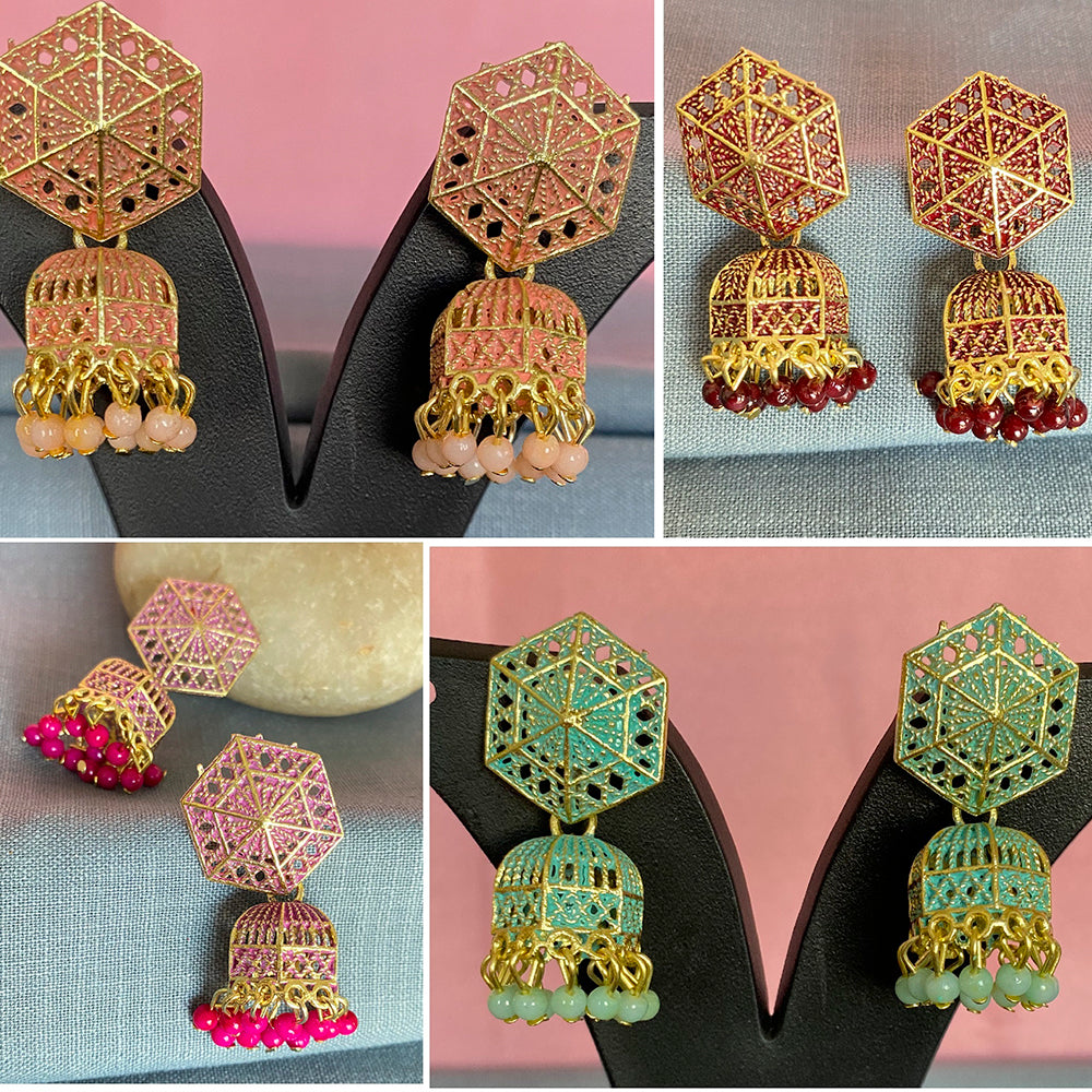 Mahavir Gold Plated Earrings Combo