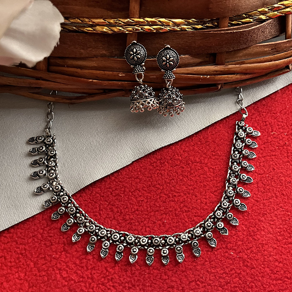 Oxidized necklace set discount