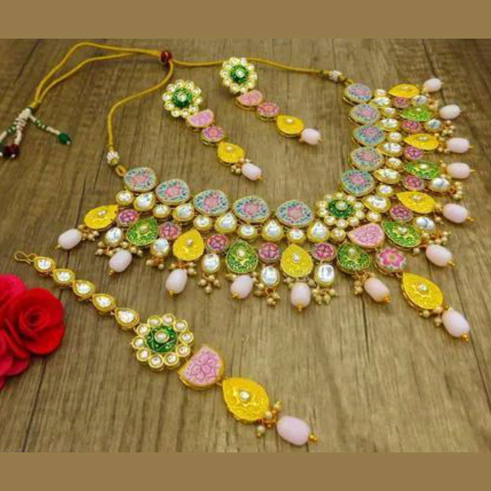 Shringarstreet Meenakari Choker Necklace Set