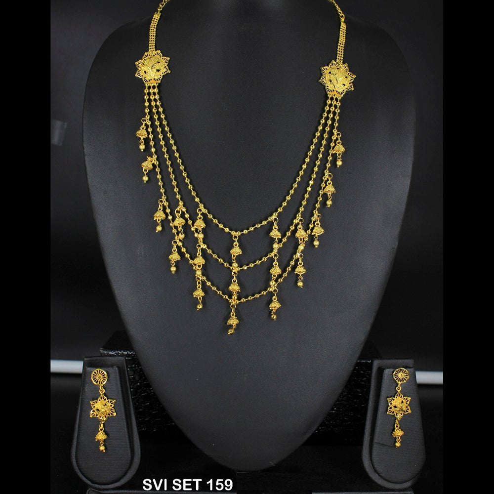 Mahavir Forming Gold Necklace Set - SVI SET 159