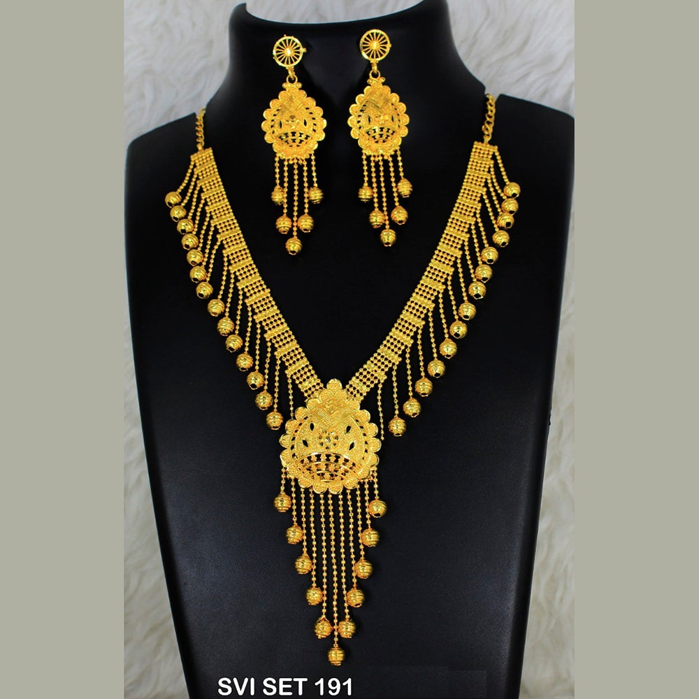 Mahavir Forming Gold Necklace Set - SVI SET 191