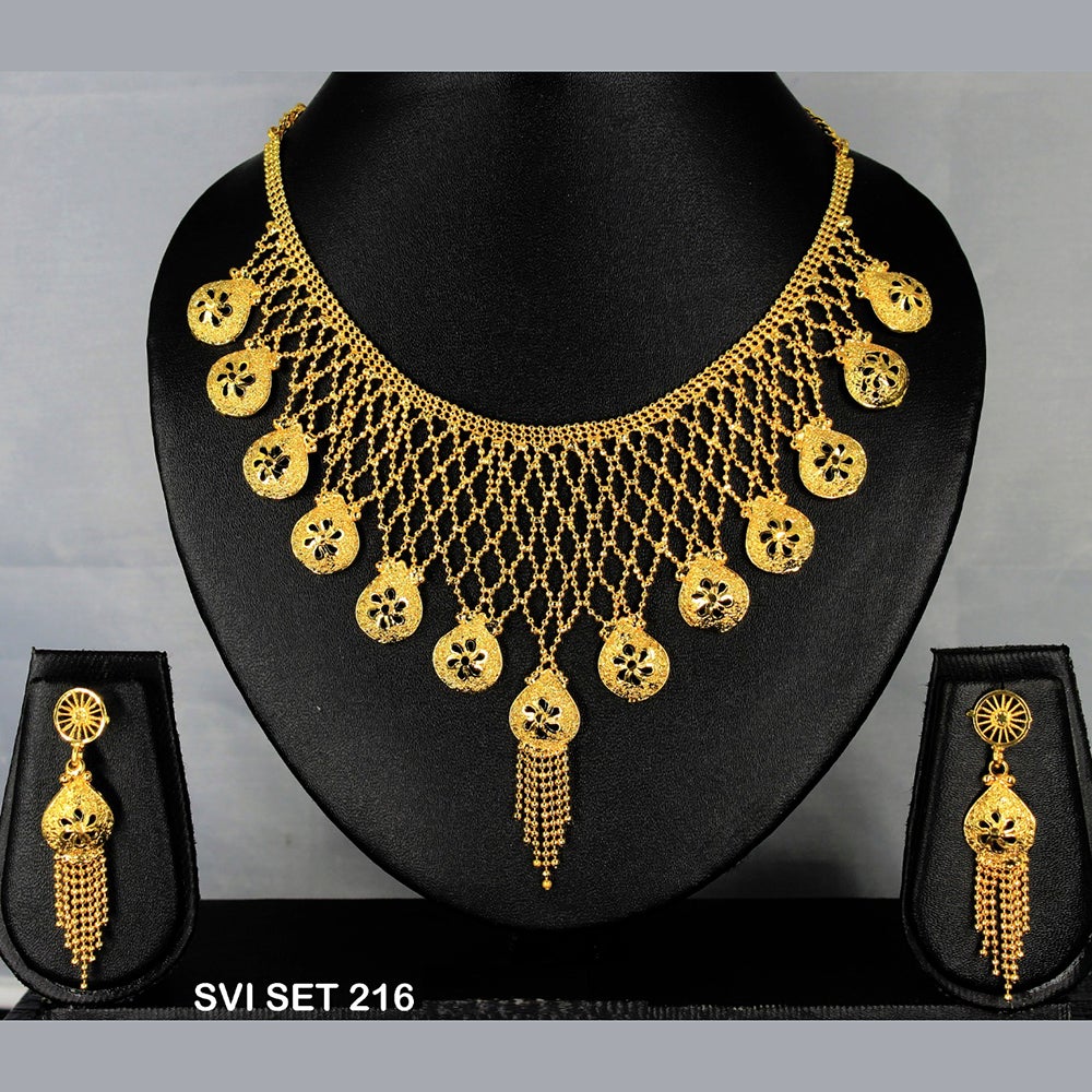 Mahavir Forming Gold Necklace Set - SVI SET 216