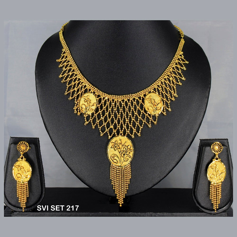 Mahavir Forming Gold Necklace Set - SVI SET 217