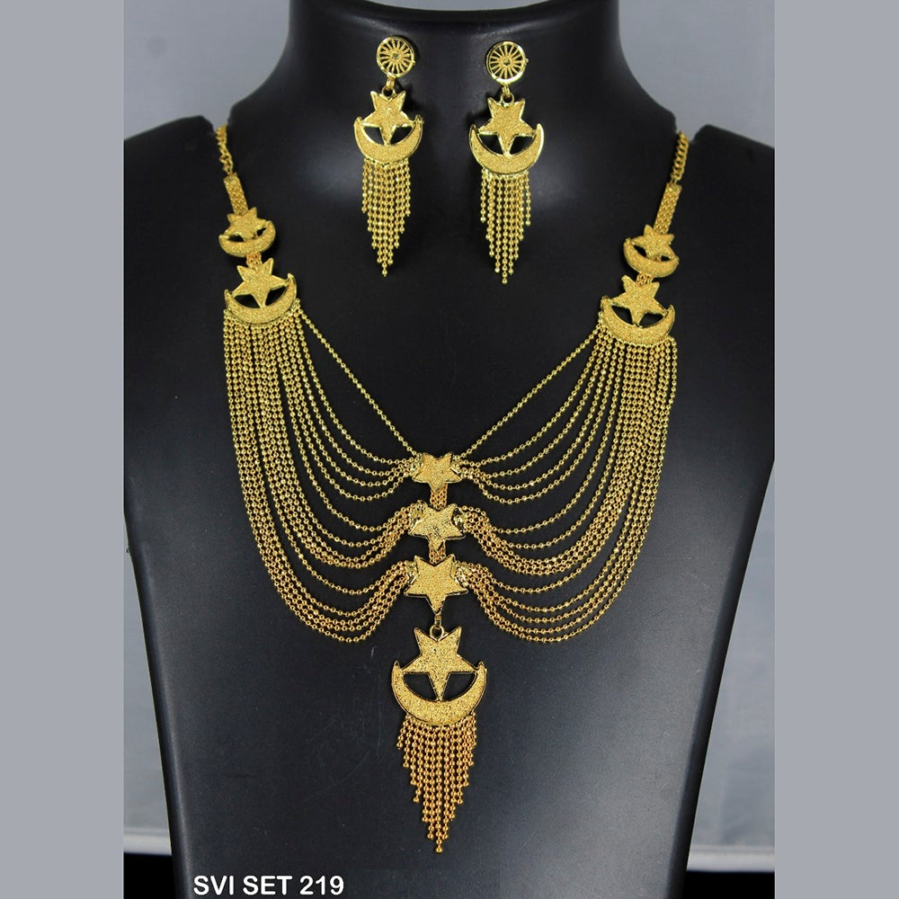 Mahavir Forming Gold Necklace Set - SVI SET 219