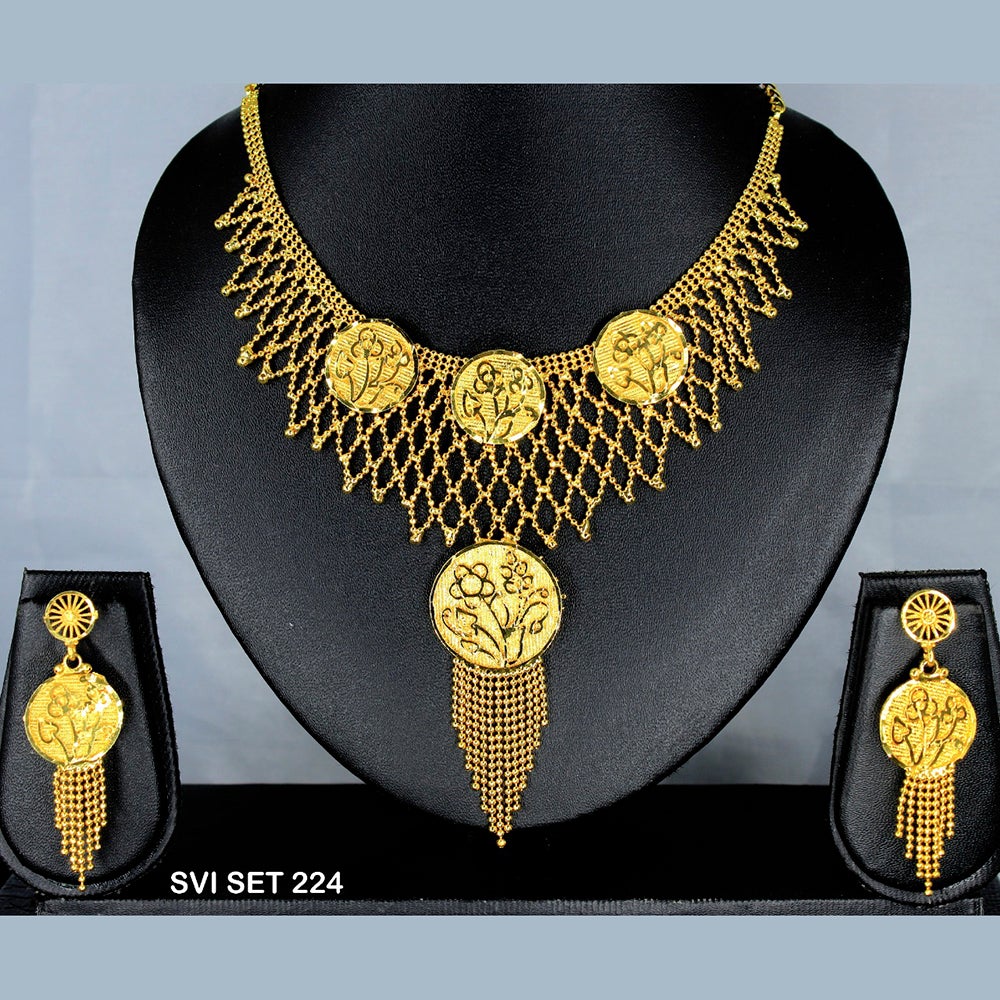 Mahavir Forming Gold Necklace Set - SVI SET 224