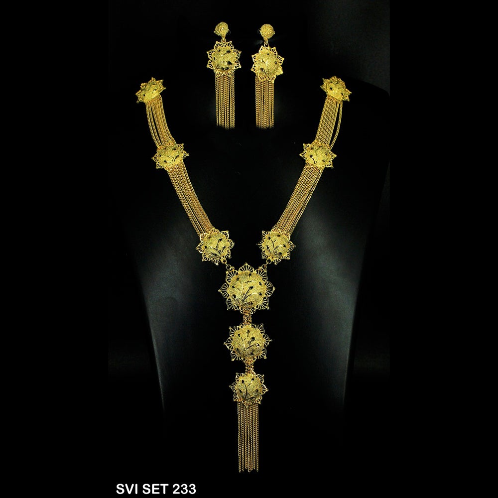 Mahavir Forming Gold Necklace Set - SVI SET 233