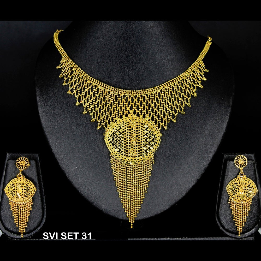 Mahavir Forming Gold Necklace Set - SVI SET 31