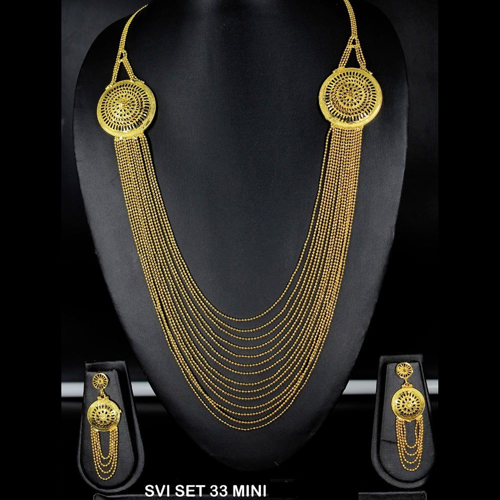 Mahavir Forming Gold Necklace Set - SVI SET 33 Mini