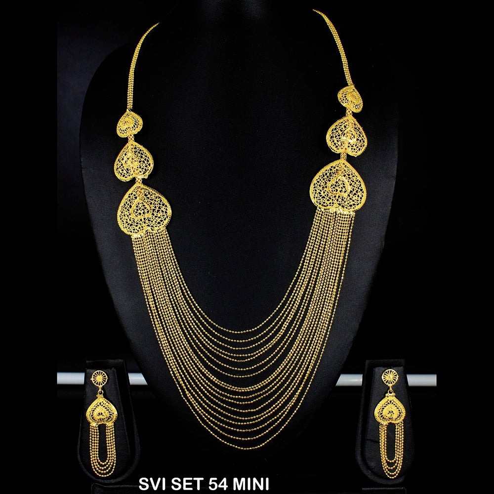 Mahavir Forming Gold Necklace Set - SVI SET 54. Mini