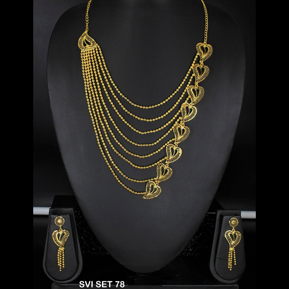 Mahavir Forming Gold Necklace Set - SVI SET 78
