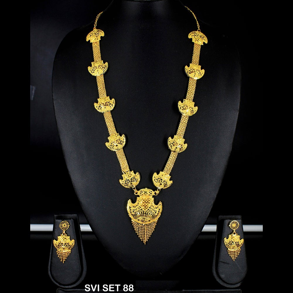 Mahavir Forming Gold Necklace Set - SVI SET 88