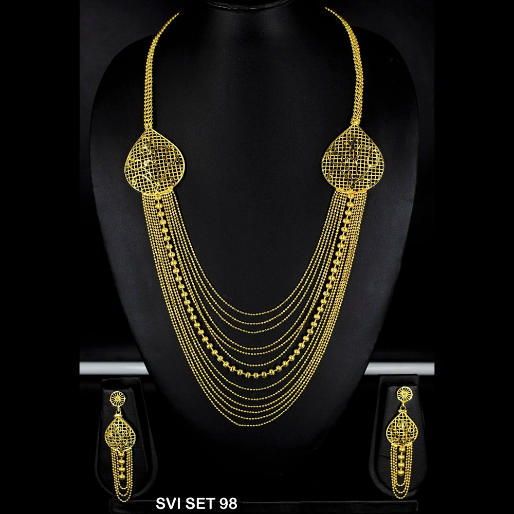 Mahavir Forming Gold Necklace Set - SVI SET 98