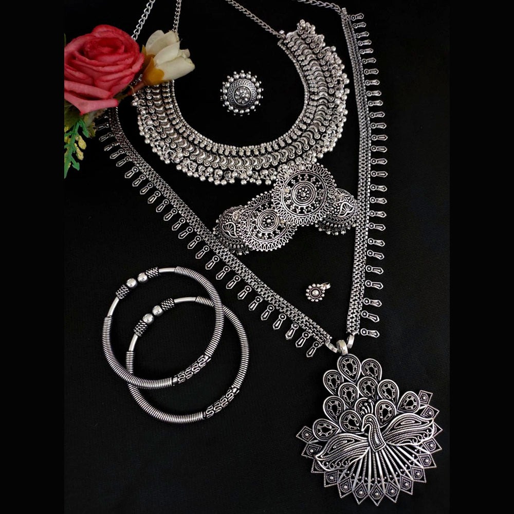 Vaamika Oxidized Plated Jewellery Combo
