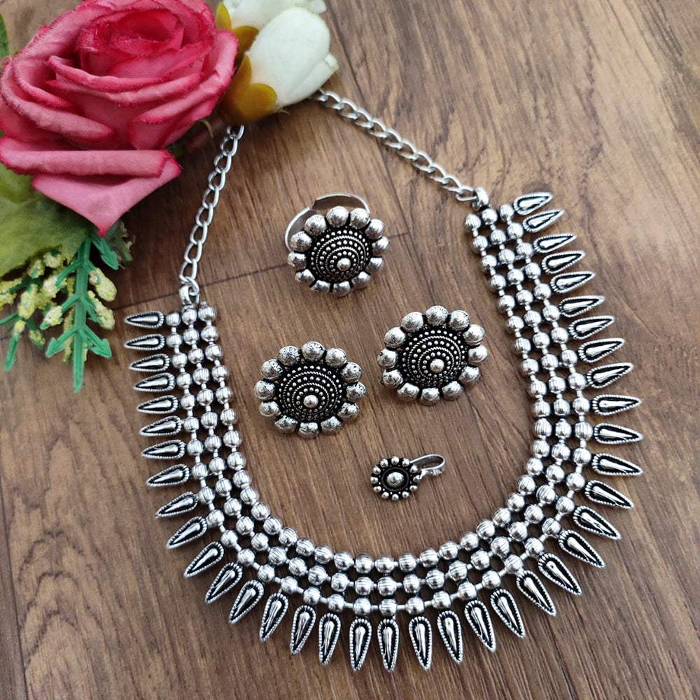 Vaamika Oxidized Plated Jewellery Combo