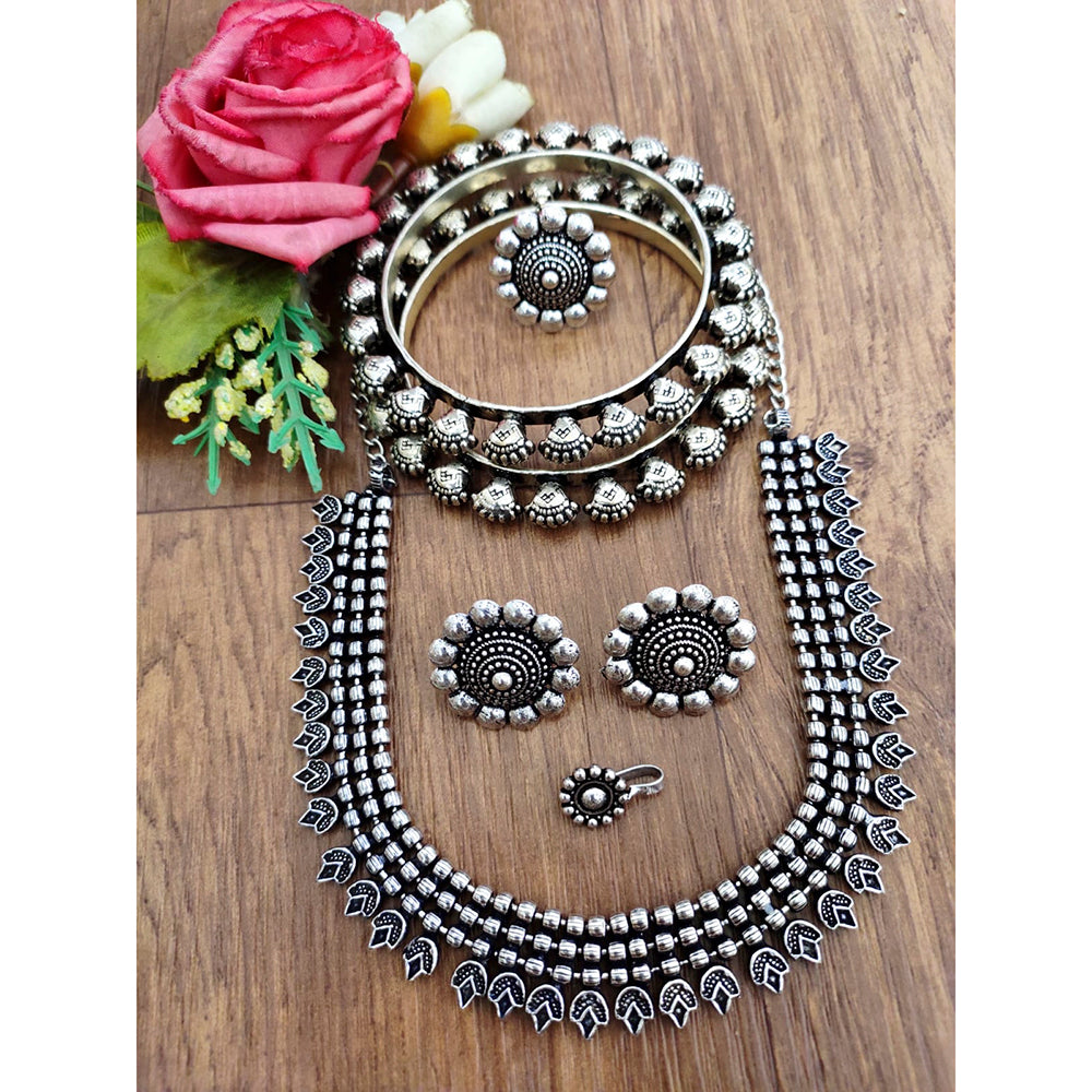 Vaamika Oxidized Plated Jewellery Combo