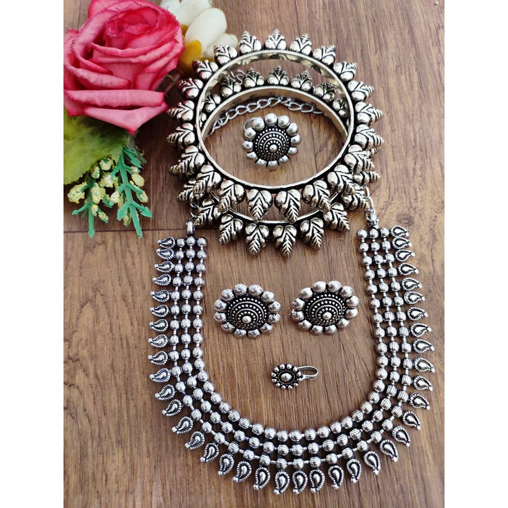 Vaamika Oxidized Plated Jewellery Combo