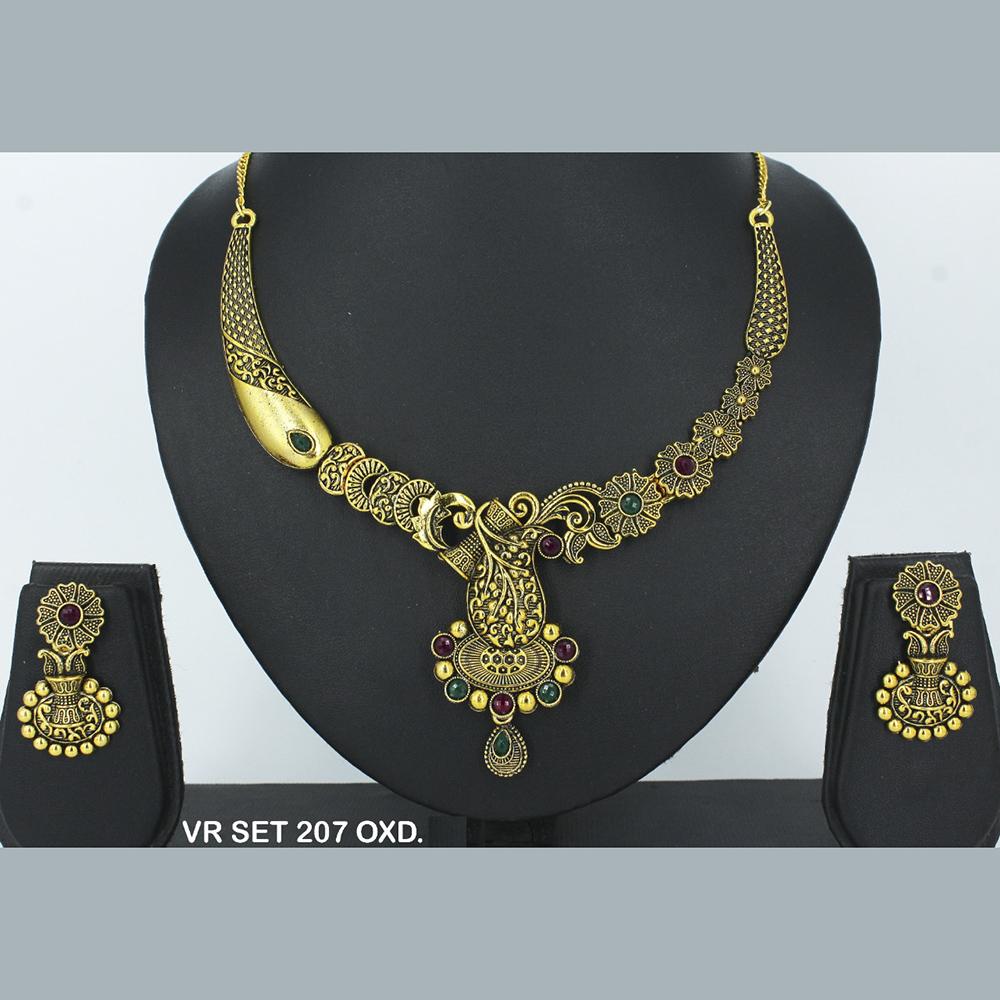 Mahavir Forming Gold Necklace Set - VR SET 207 OXD