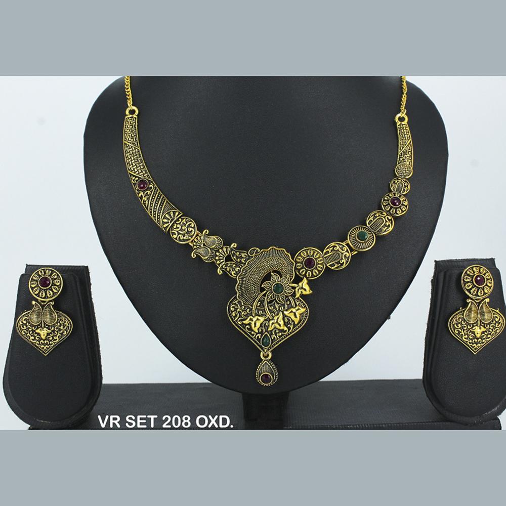 Mahavir Forming Gold Necklace Set - VR SET 208 OXD
