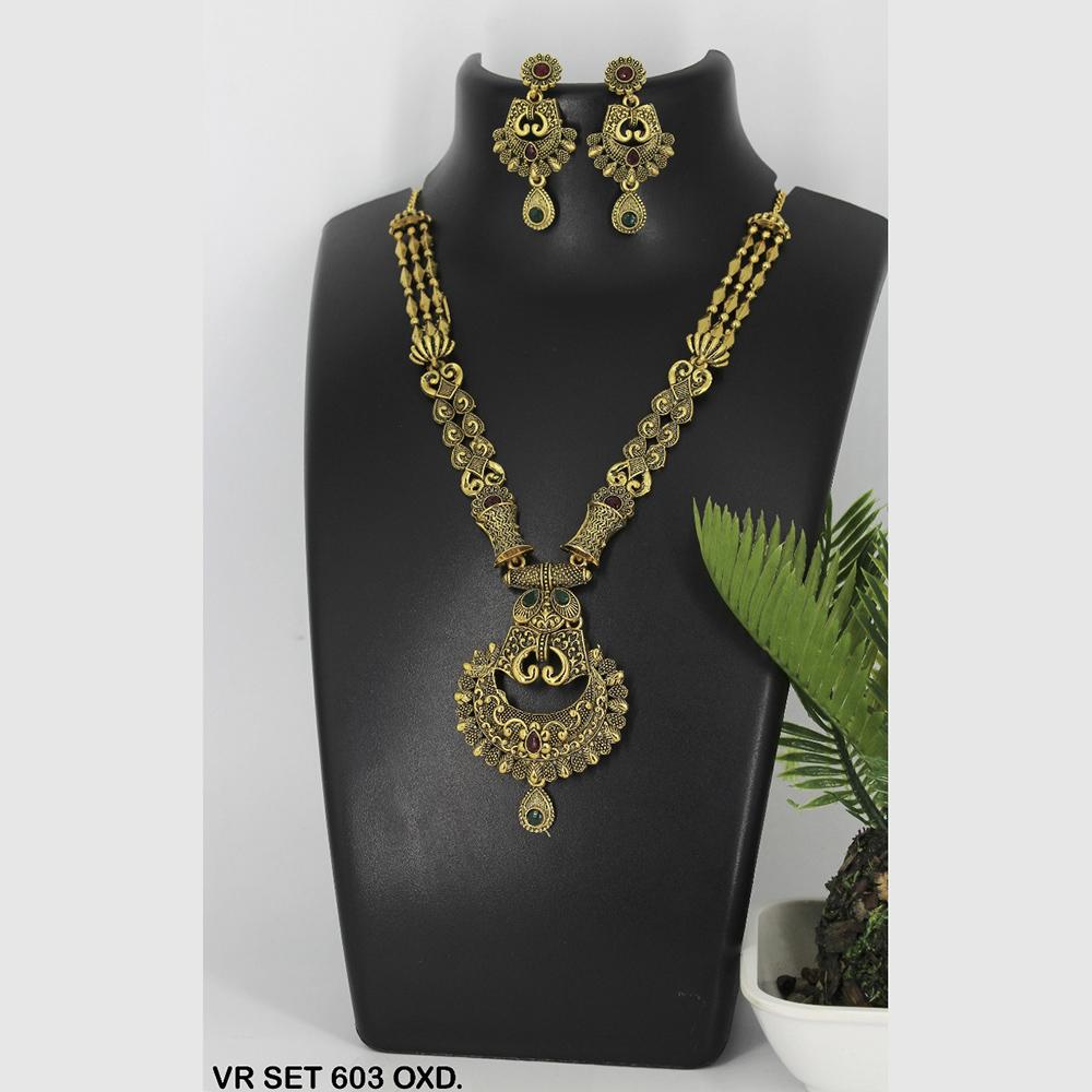 Mahavir Forming Gold Necklace Set - VR SET 603  OXD
