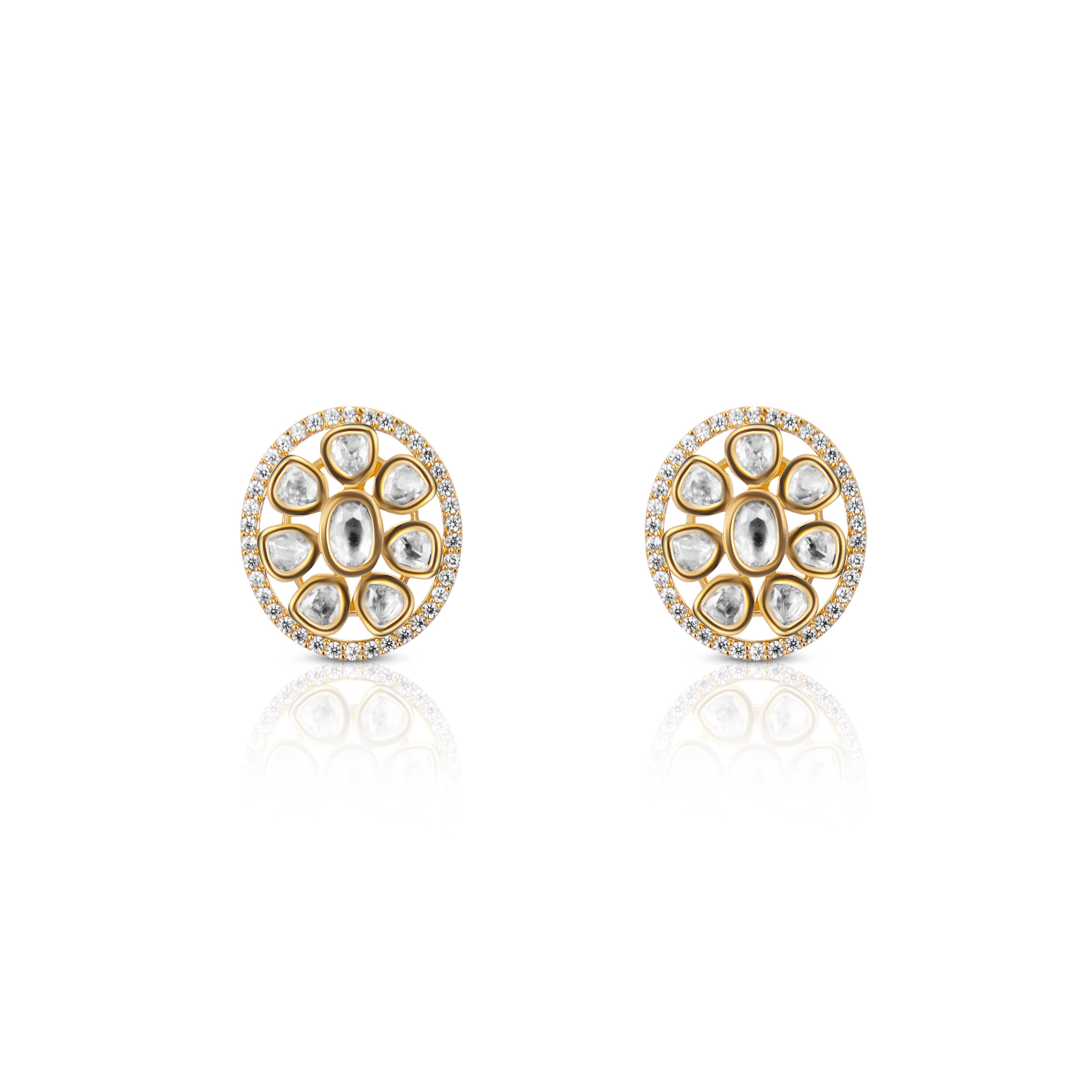 Nipura Yashti Polki earrings
