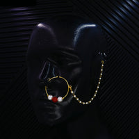 Mahavir Elegant Beads Nath Ring