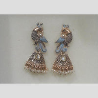 Infinity Jewels Gold Plated Crystal Stone And Meenakari Dangler Earrings