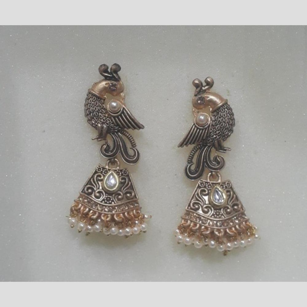 Infinity Jewels Gold Plated Crystal Stone And Meenakari Dangler Earrings