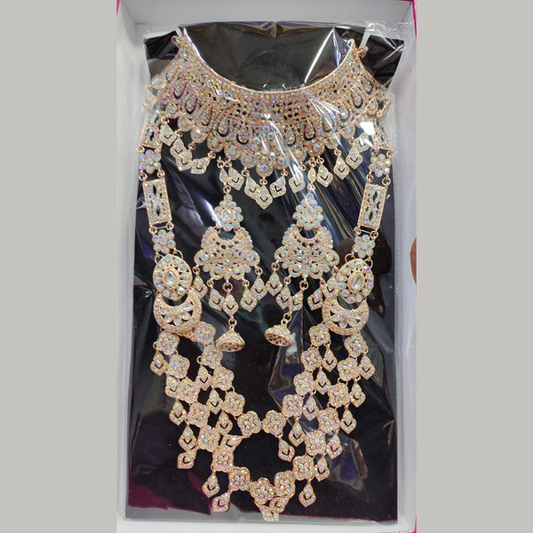 Tip Top Jewellers Rose Gold Plated Assorted Design Bridal Set