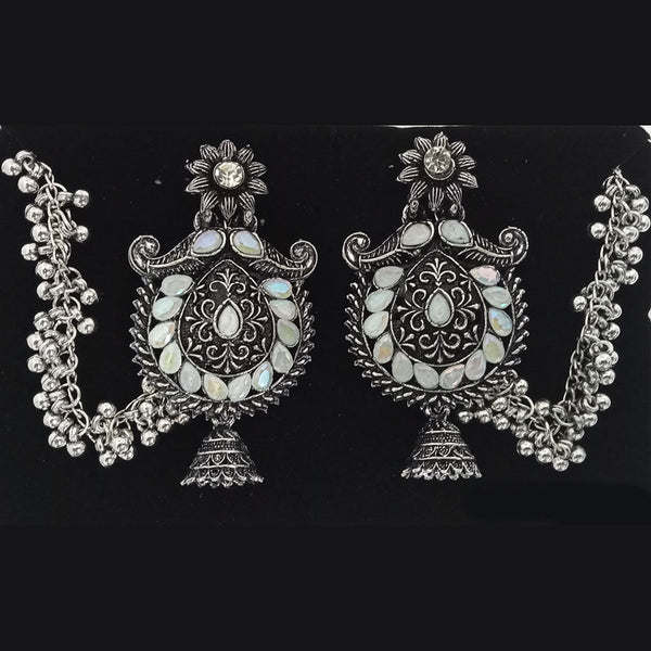 Tip Top Jewellers Oxidised Plated Kanchain Dangler Earrings