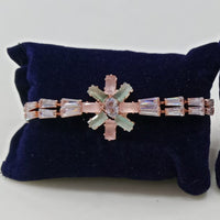 Tip Top Jewellers Rose Gold Plated Crystal Stone Bracelet