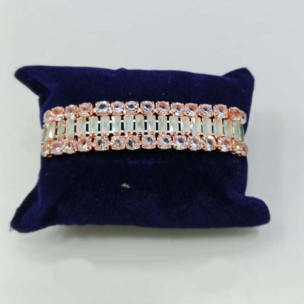 Tip Top Jewellers Rose Gold Plated Crystal Stone Bracelet