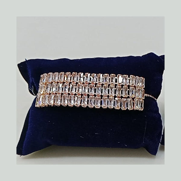 Tip Top Jewellers Rose Gold Plated Crystal Stone Bracelet
