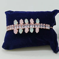 Tip Top Jewellers Rose Gold Plated Crystal Stone Bracelet