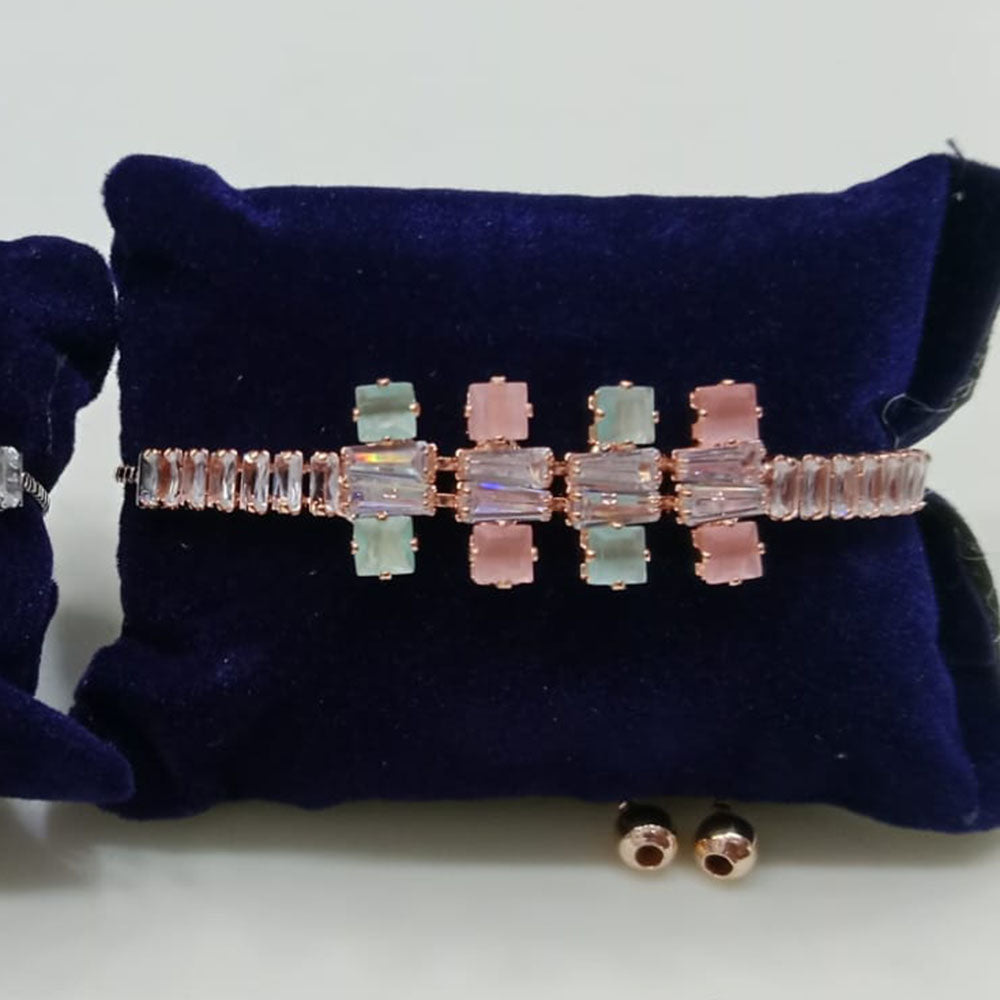 Tip Top Jewellers Rose Gold Plated Crystal Stone Bracelet