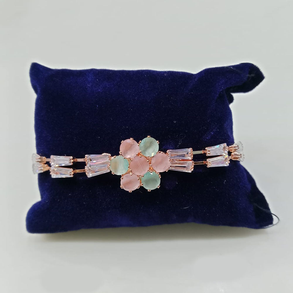 Tip Top Jewellers Rose Gold Plated Crystal Stone Bracelet