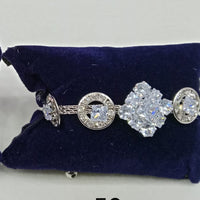 Tip Top Jewellers Silver Plated Crystal Stone Bracelet