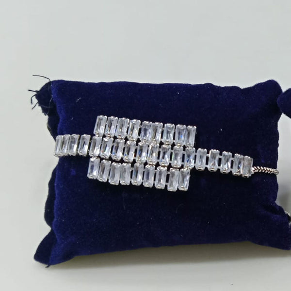 Tip Top Jewellers Silver Plated Crystal Stone Bracelet