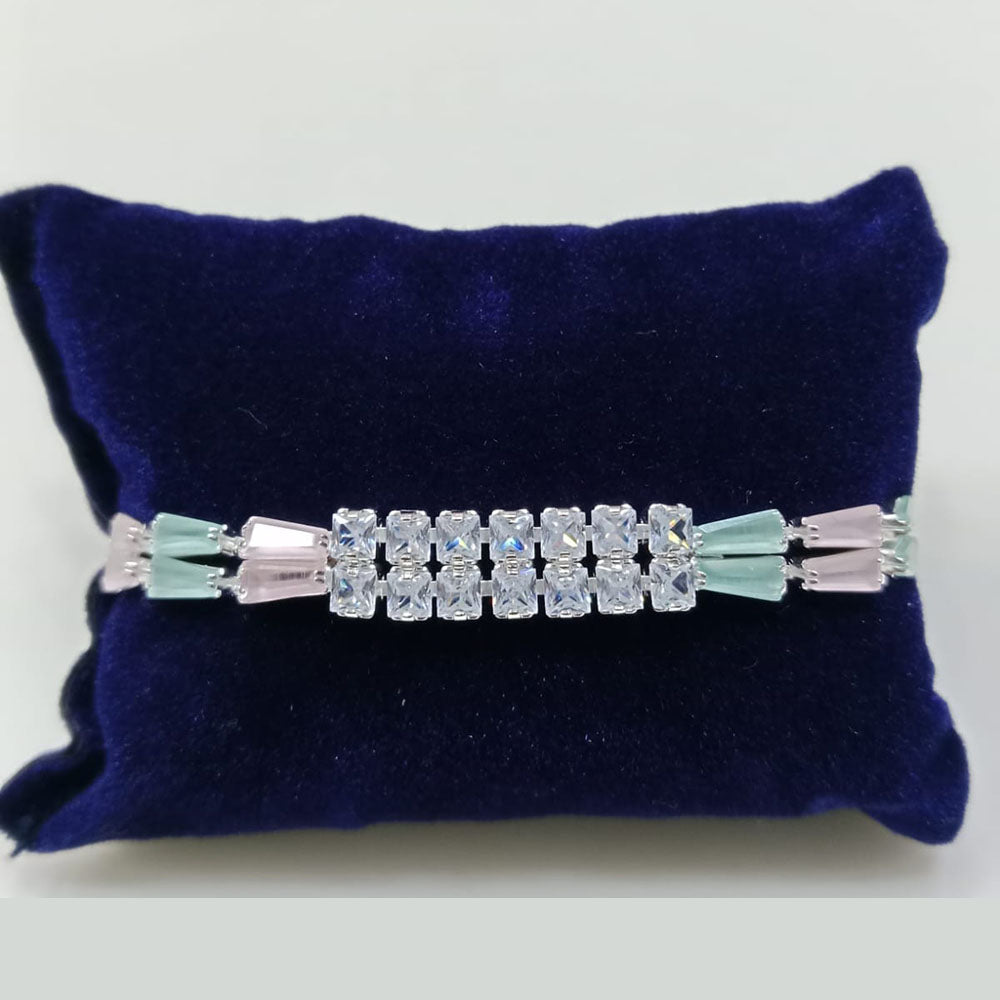 Tip Top Jewellers Silver Plated Crystal Stone Bracelet