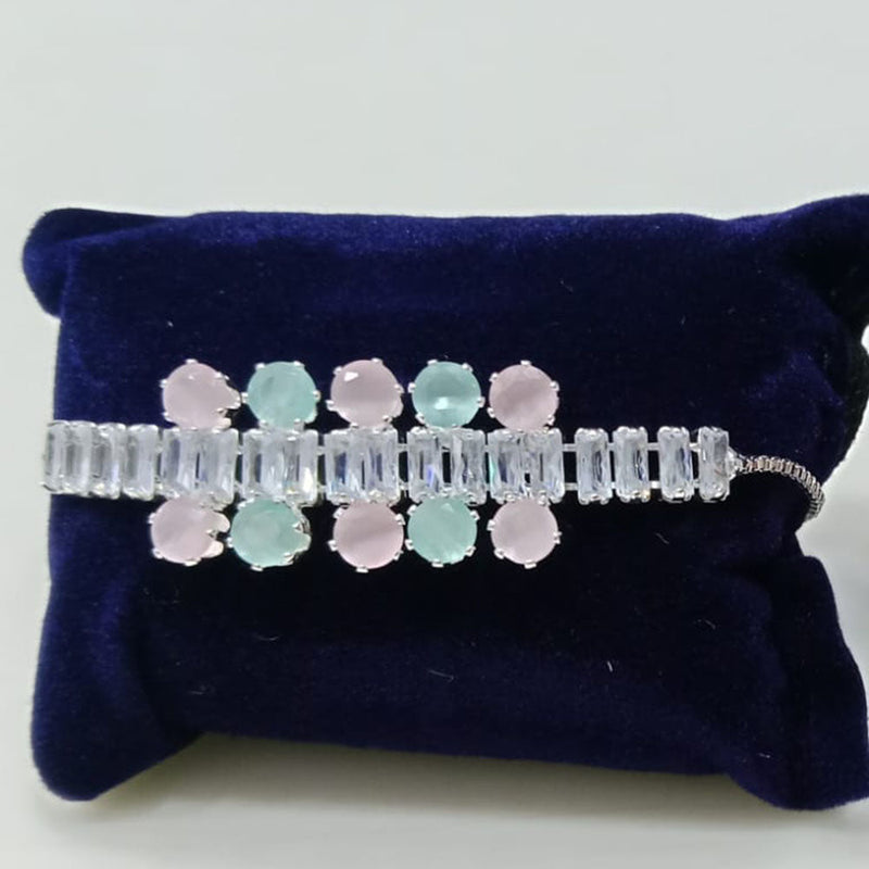 Tip Top Jewellers Silver Plated Crystal Stone Bracelet