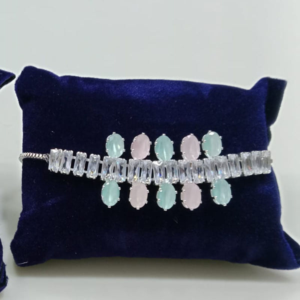 Tip Top Jewellers Silver Plated Crystal Stone Bracelet