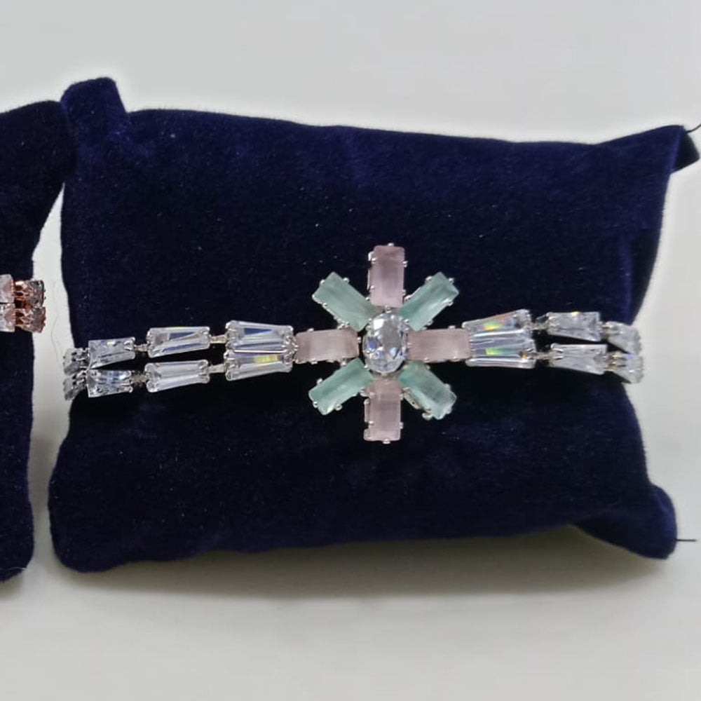 Tip Top Jewellers Silver Plated Crystal Stone Bracelet